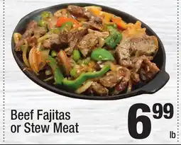 Super King Markets Beef Fajitas or Stew Meat offer