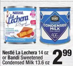 Super King Markets Nestlé La Lechera 14 oz or Bandi Sweetened Condensed Milk 13.6 oz offer