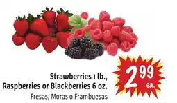 Foodmaxx Strawberries 1 lb., Raspberries or Blackberries 6 oz offer
