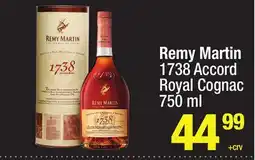Super King Markets Remy Martin 1738 Accord Royal Cognac offer