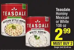 Super King Markets Teasdale Hominy or White offer