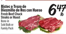 El Super Fresh Fresh Beef Chuck Steaks or Roast Bone-in offer