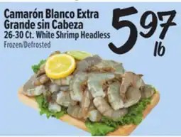El Super Fresh 26-30 Ct. White Shrimp Headless offer