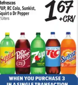 El Super Fresh 7UP, RC Cola, Sunkist, Squirt o Dr Pepper offer