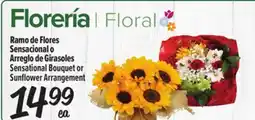 El Super Fresh Floral Sensational Bouquet or Sunflower Arrangement offer