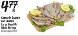 El Super Fresh Large Head-On White Shrimp offer