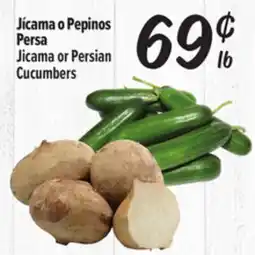 El Super Fresh Jicama or Persian Cucumbers offer