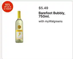 Walgreens Barefoot Bubbly offer