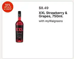 Walgreens XXL Strawberry & Grapes, 750ml offer