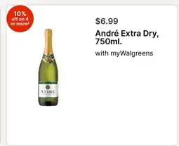 Walgreens André Extra Dry, 750ml offer