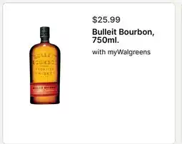 Walgreens Bulleit Bourbon offer