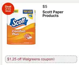 Walgreens Scott Paper Products offer