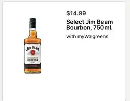 Walgreens Select Jim Beam Bourbon offer