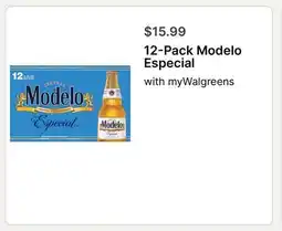 Walgreens 12-Pack Modelo Especial offer
