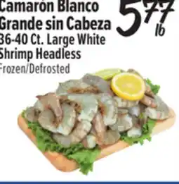 El Super Large White Shrimp Headless offer