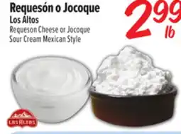 El Super Los Altos Requeson Cheese or Jocoque Sour Cream Mexican Style offer