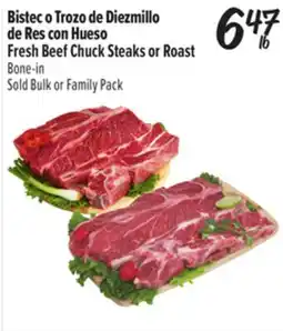 El Super Fresh Beef Chuck Steaks or Roast offer