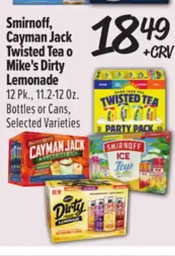 El Super Smirnoff, Cayman Jack Twisted Tea o Mike's Dirty Lemonade offer