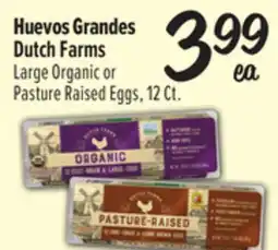 El Super Large Organic or Pasture Raised Eggs offer