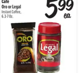 El Super Oro or Legal Instant Coffee offer
