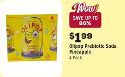 Grocery Outlet Prebiotic Soda Pineapple offer
