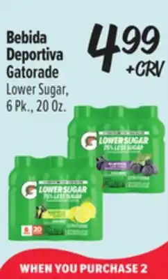 El Super Gatorade Lower Sugar offer