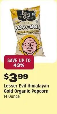 Grocery Outlet Himalayan Gold Organic Popcorn offer