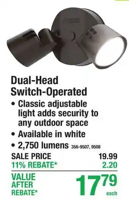 Menards Dual-Head Switch-Operated offer