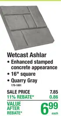 Menards Wetcast Ashlar offer