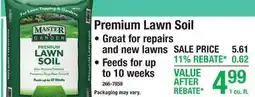 Menards Premium Lawn Soil offer