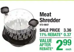 Menards Meat Shredder offer