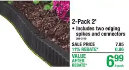 Menards 2-Pack 2' Rubber Edging offer