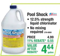 Menards Pool Shock offer