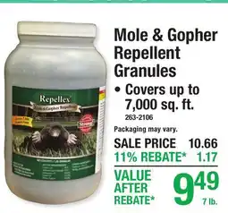 Menards Mole & Gopher Repellent offer