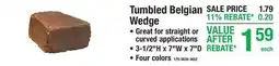 Menards Tumbled Belgian Wedge offer