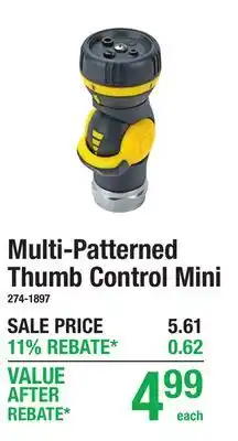 Menards Multi-Patterned Thumb Control Mini offer