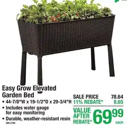 Menards Easy Grow Elevated Garden Bed offer