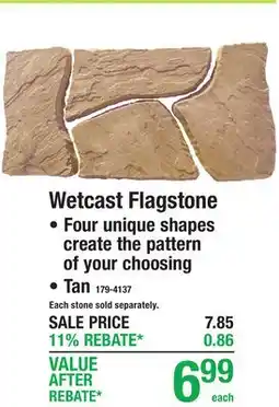 Menards Wetcast Flagstone offer
