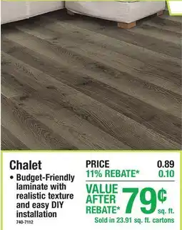 Menards Chalet Laminate Flooring offer