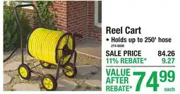 Menards Reel Cart offer