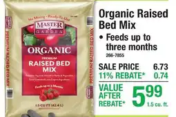 Menards Organic Raised Bed Mix offer
