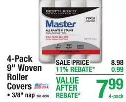 Menards 4-Pack 9 Woven Roller Covers offer