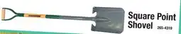 Menards Square Point Shovel offer