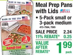 Menards Meal Prep Pans with Lids offer