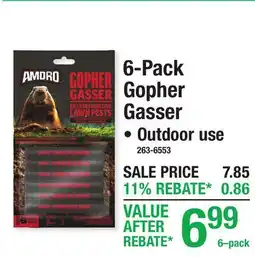 Menards 6-Pack Gopher Gasser offer