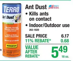 Menards Ant Dust offer