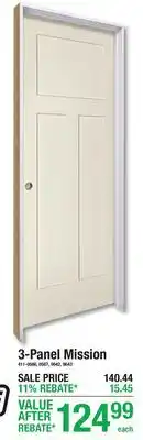 Menards 3-Panel Mission offer