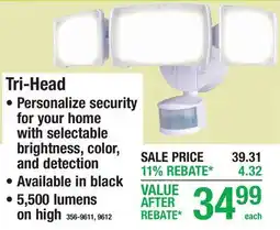 Menards Tri-Head offer
