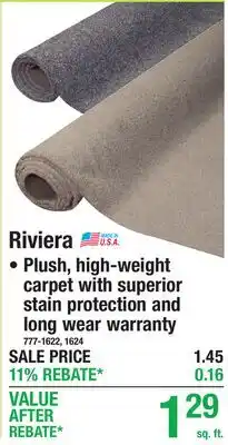 Menards Riviera offer