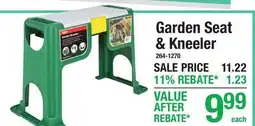Menards Garden Seat & Kneeler offer